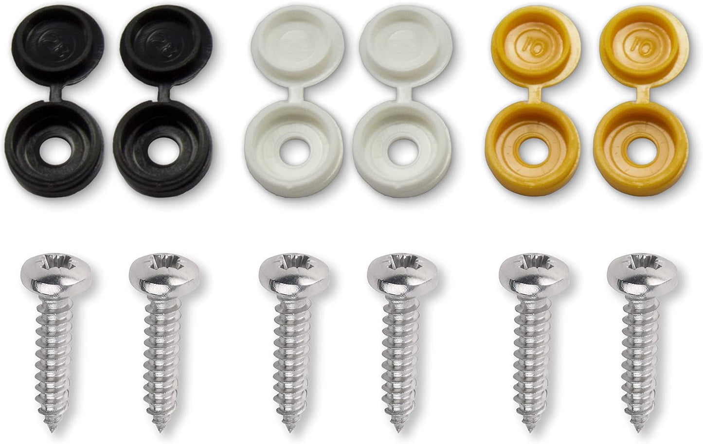 6 Pk Caps & Screws Fixing Kit